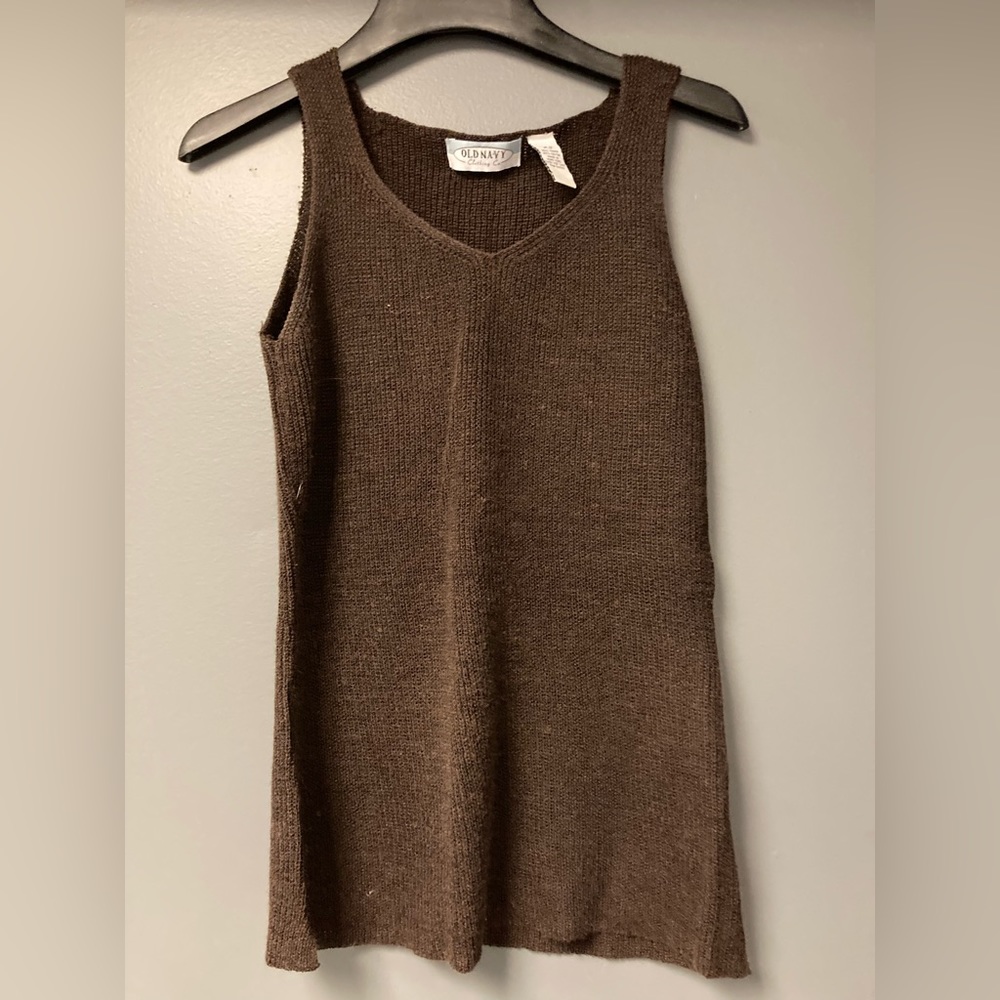 💛TODAY***$10***Vintage Old Navy chocolate brown tank top.
